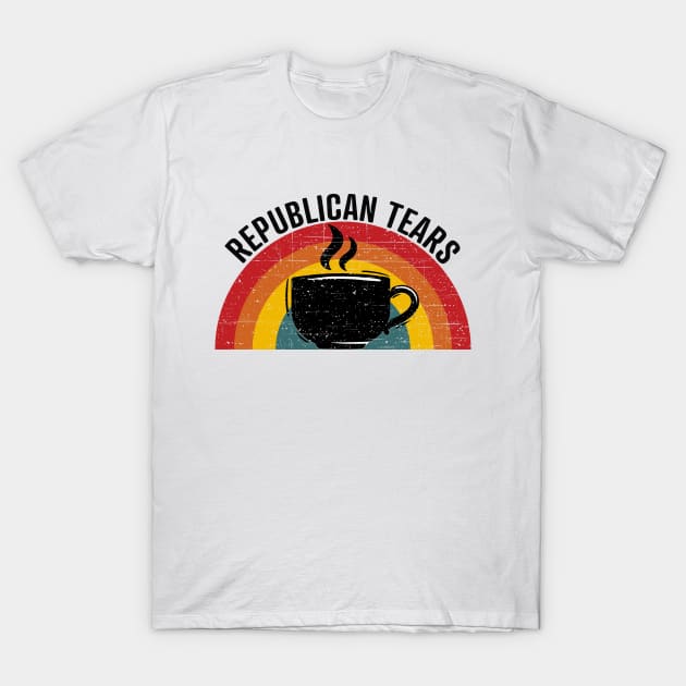 Republican Tears Sunset Retro  Gift T-Shirt by Creative Endeavors